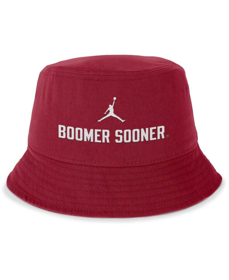 Men's Crimson Oklahoma Sooners Local Apex Bucket Hat