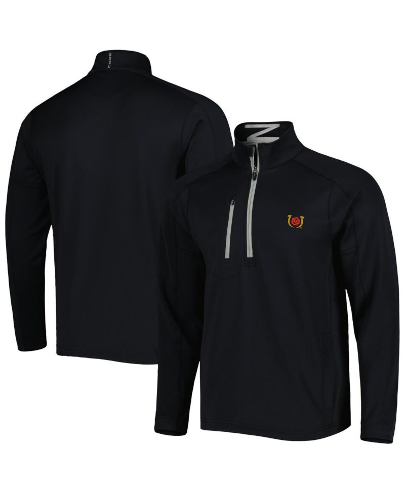Men's Black Kentucky Derby Z500 Quarter-Zip Jacket