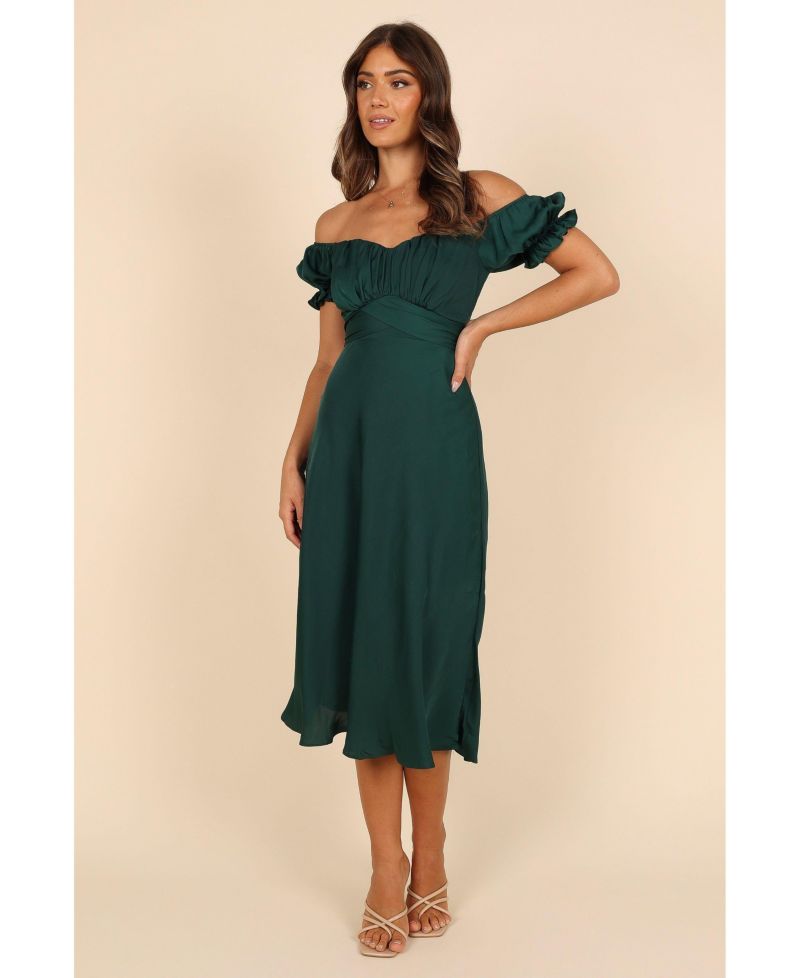 Women's Mickenna Sweetheart Frill Midi Dress