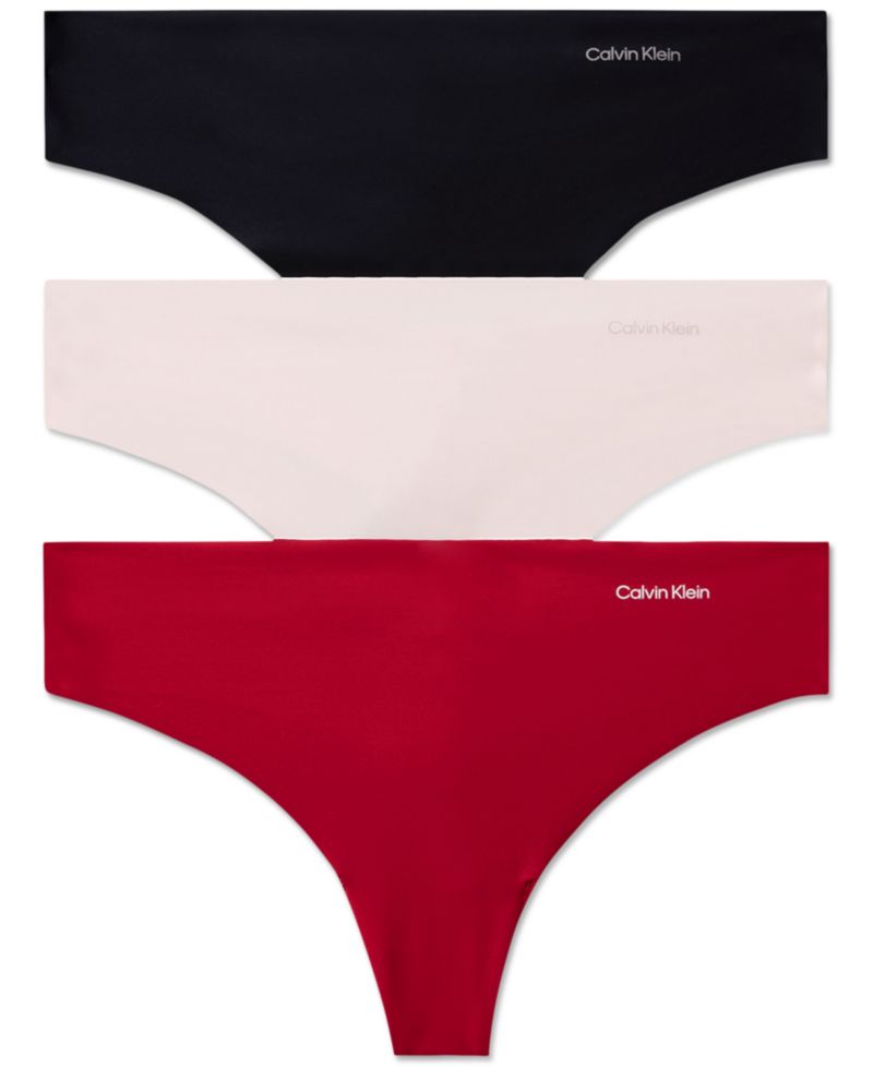 Women's Invisibles Thong Underwear 3-Pack QD3558
