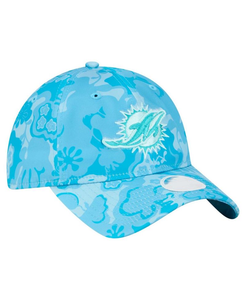 Women's Aqua Miami Dolphins Trippy 9TWENTY Adjustable Hat