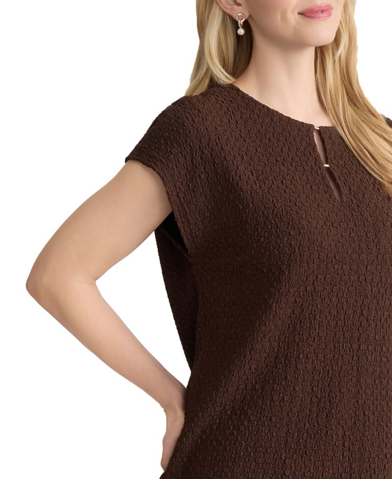 Petite Knit Cobble Texture Top