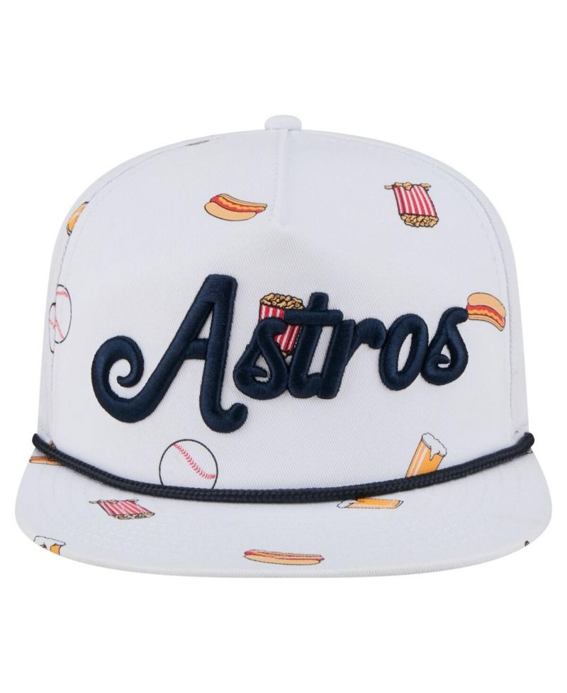 Men's White Houston Astros Team Cheer Rope 19TWENTY Adjustable Hat