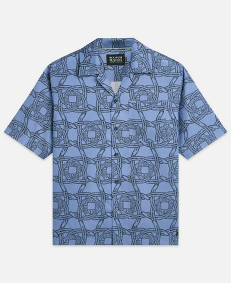 Men's Printed Short-Sleeve Shirt