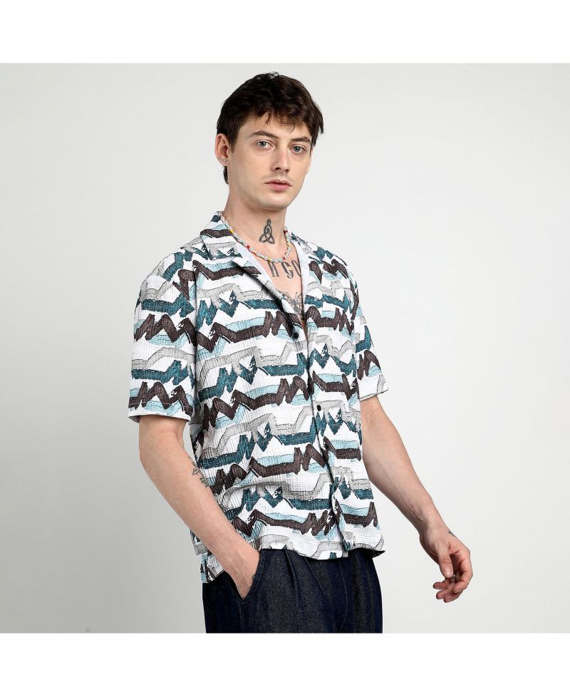 Multitrack Striped Oversized Shirt