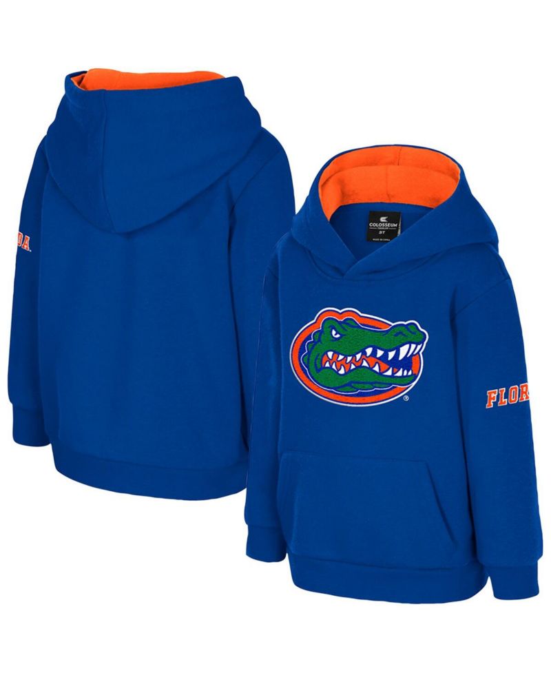 Toddler Royal Florida Gators Big Logo Volume Fleece Pullover Hoodie