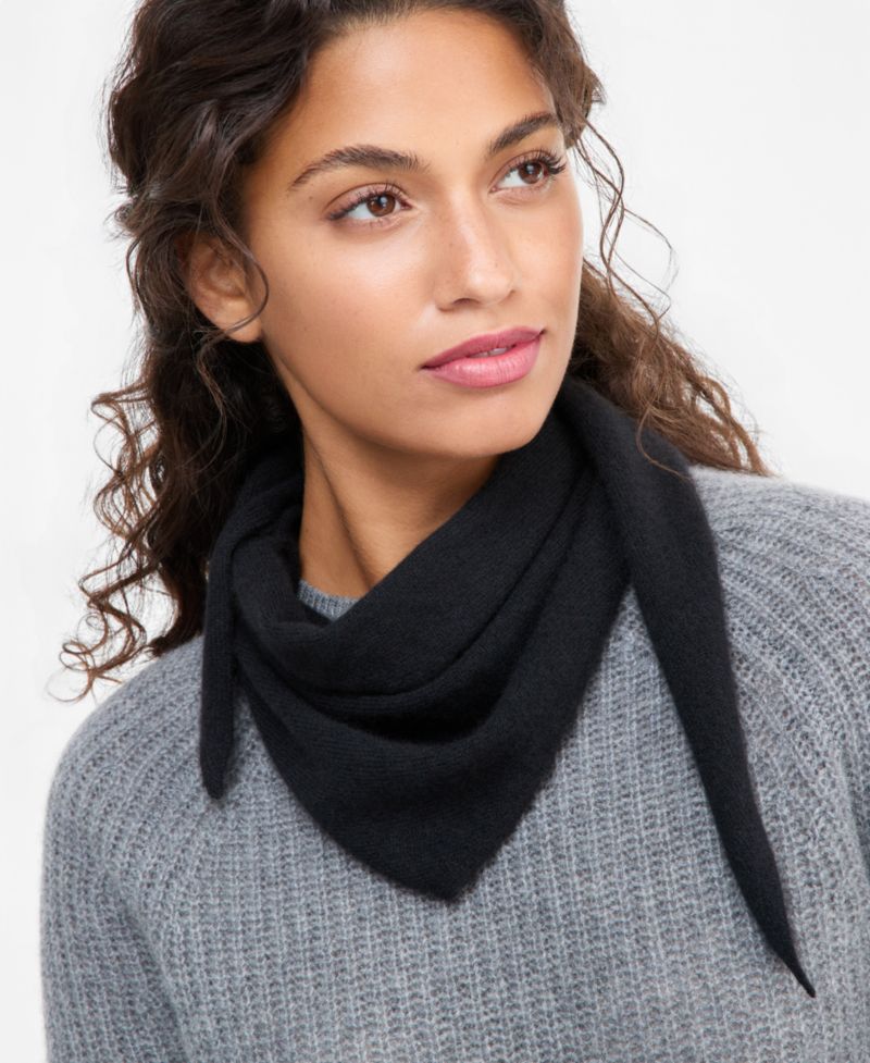 Small Triangle Cashmere Scarf