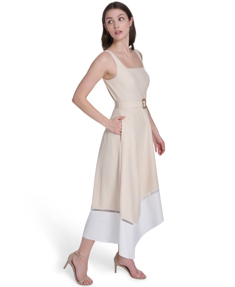 Women's Square Neck Midi Dress