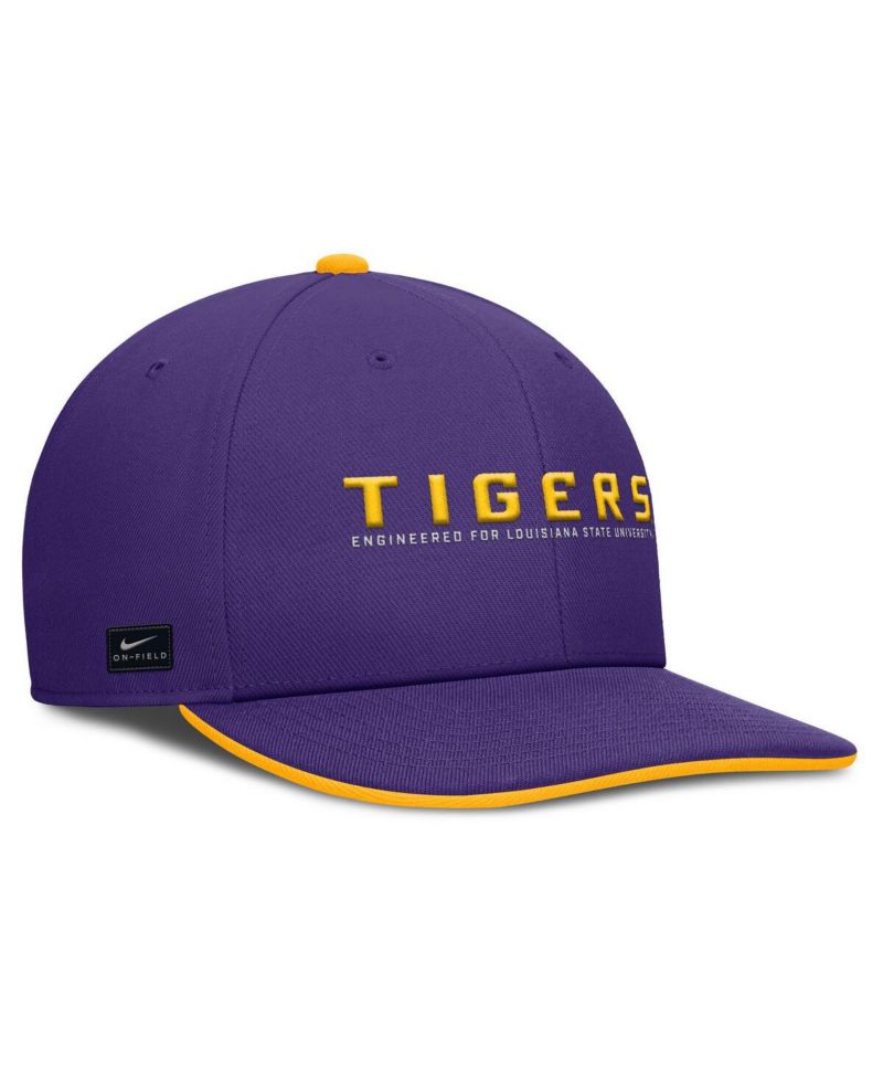 Men's Purple LSU Tigers 2025 On-Field Pro Performance Adjustable Hat
