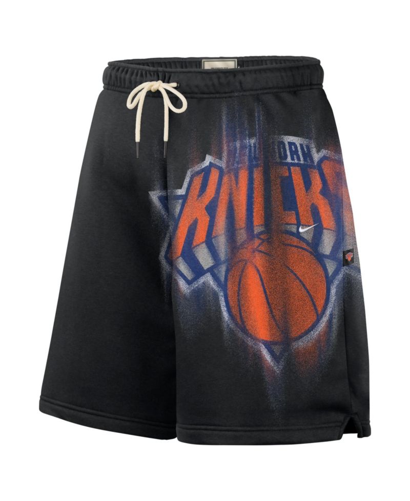 Men's Black New York Knicks 2026 Standard Issue Practice Icon Fleece Shorts
