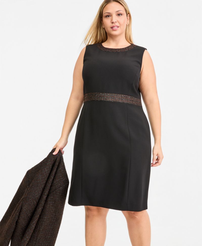 Plus Size Sleeveless Sheath Dress
