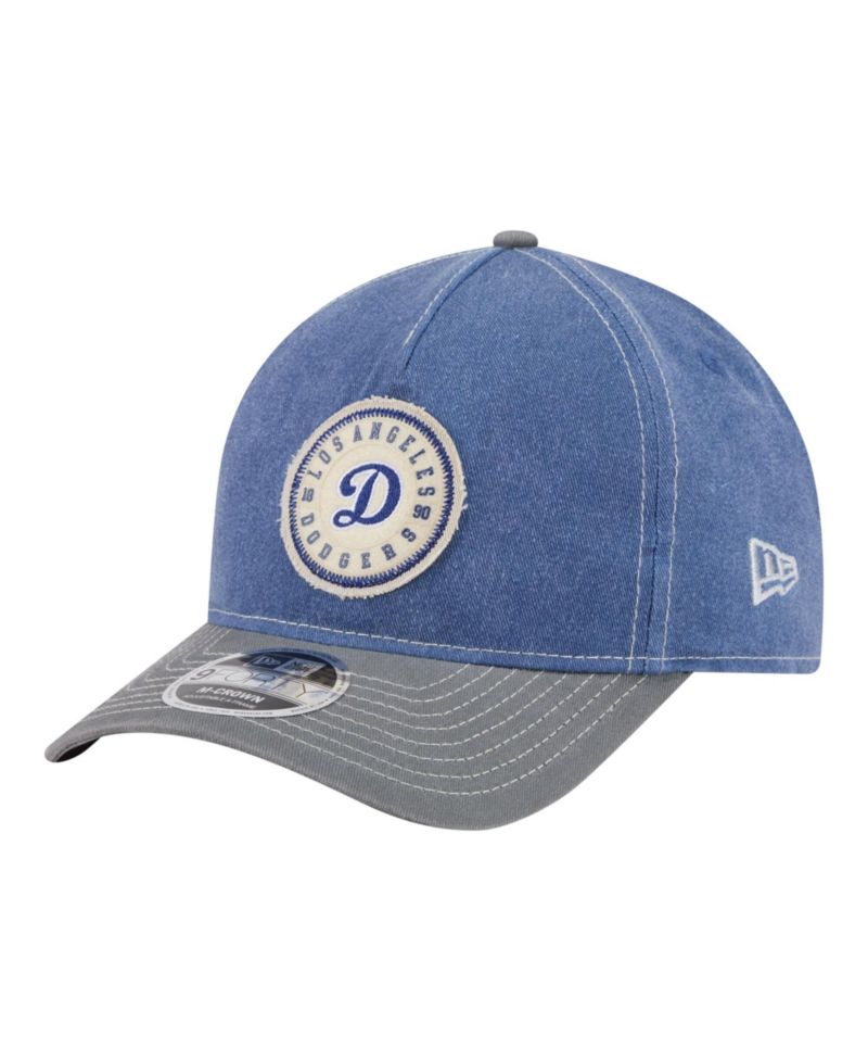 Men's Royal/Gray Los Angeles Dodgers Felt M-Crown 9FORTY Adjustable Hat