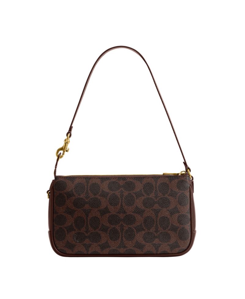 Plaza Small Signature Canvas Slim Shoulder Bag
