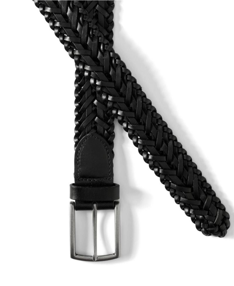 Full-Grain Leather Braided Belt