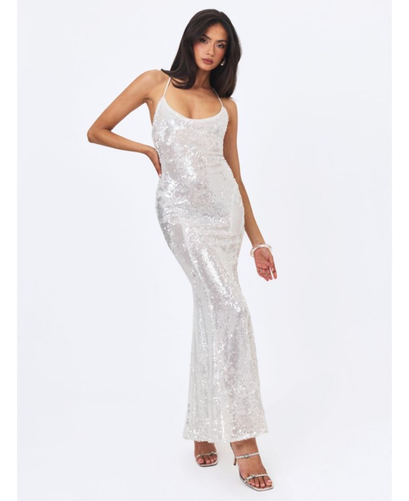 Women's Cameron Sequin Scoop-Neck Mermaid Maxi Dress