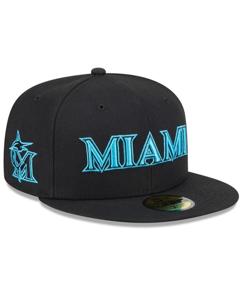 Men's Black Miami Marlins 2025 City Connect 59FIFTY Fitted Hat