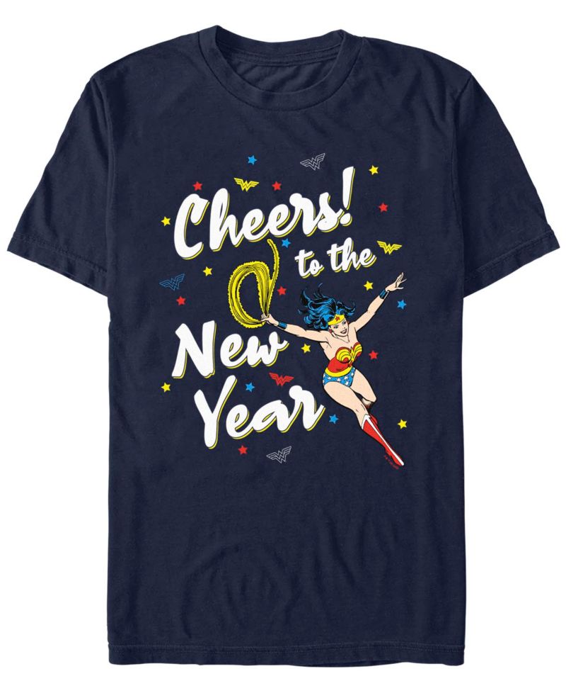Men's Wonder Woman Wonderful New Year Short Sleeves T-shirt