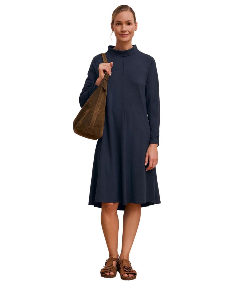 Women's Roll Neck Jersey Dress