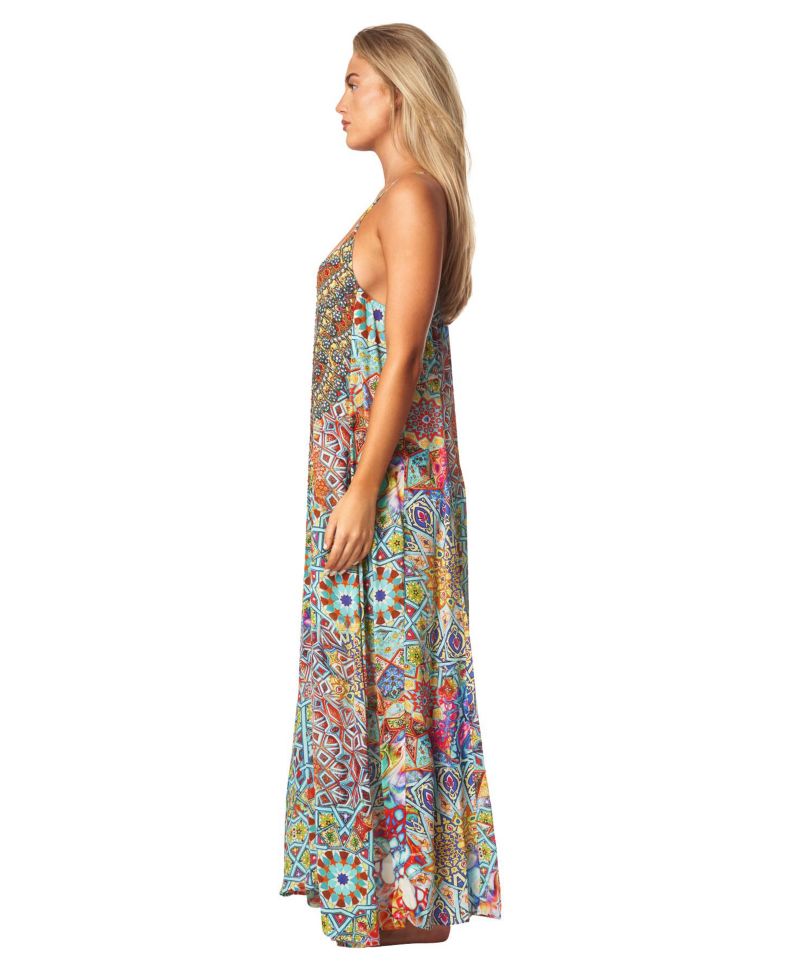 Women's Scoop neck T-back Maxi Dress