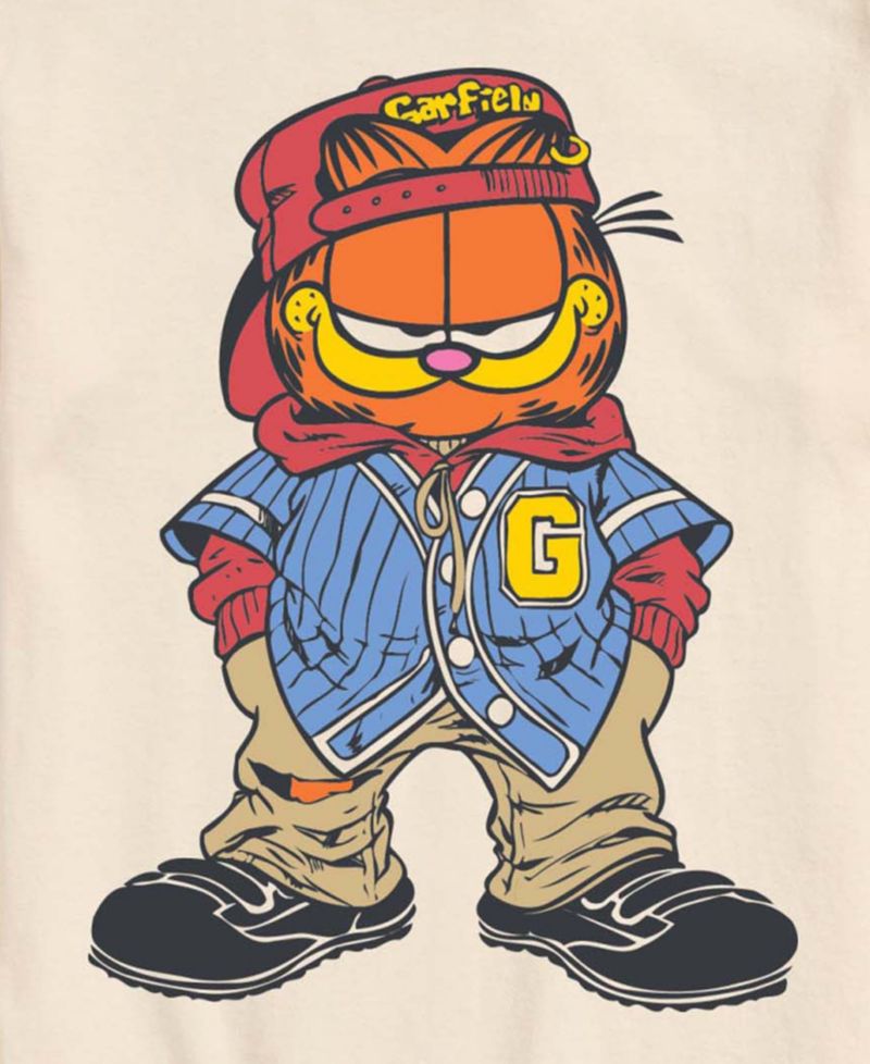 Men's Garfield Streetwear Graphic T-Shirt