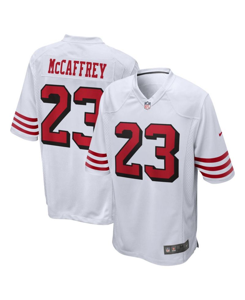 Men's Christian McCaffrey White San Francisco 49ers Game Jersey
