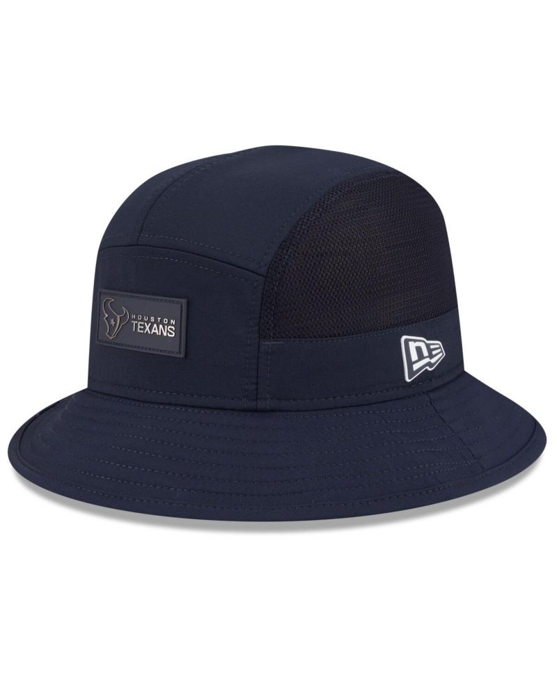 Men's Navy Houston Texans 2025 Sideline Bucket Hat