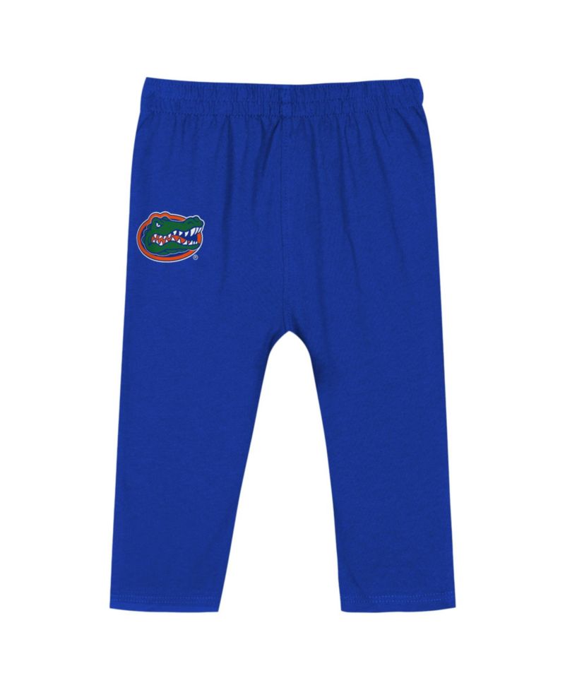 Baby Boys and Girls Royal Florida Gators Double Up Long Sleeve Bodysuit and Pant Set