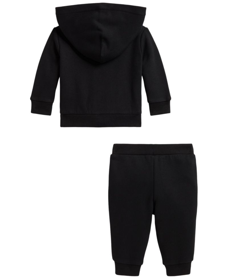 Baby Boys' Hooded Long-Sleeve Full-Zip Hoodie and Pants, 2-Piece Set