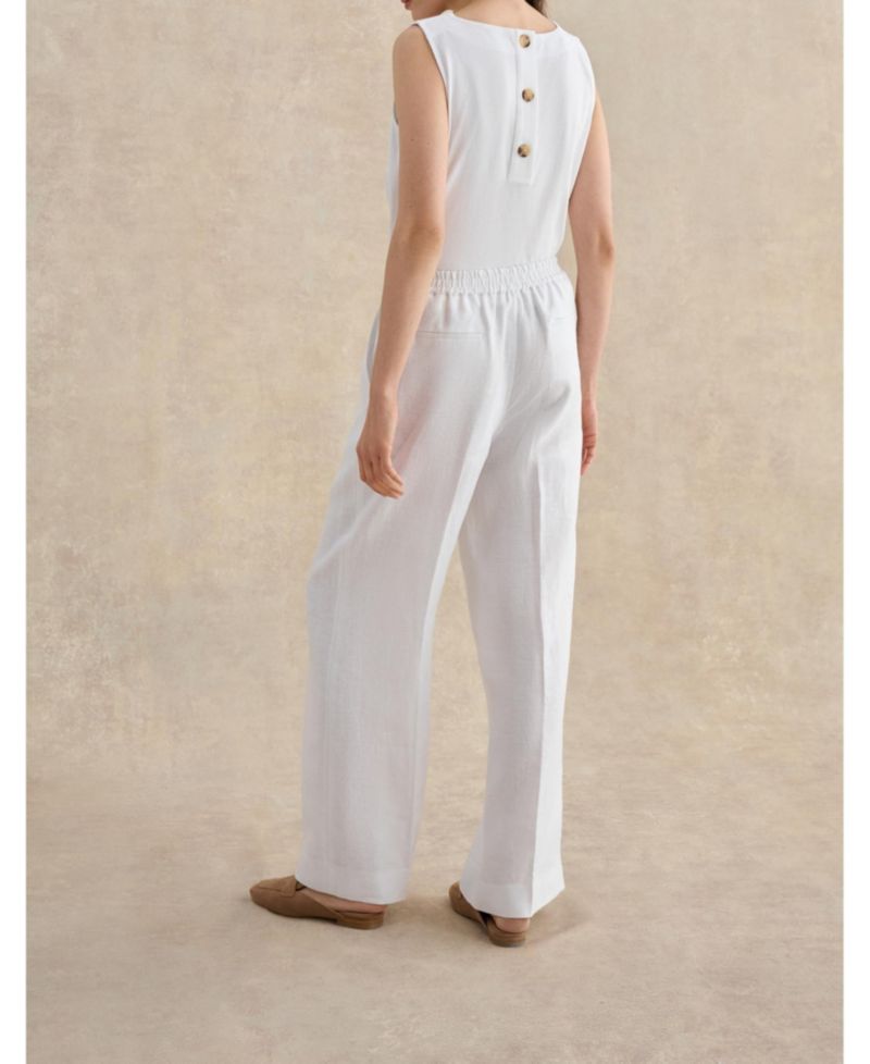 Women's Alessia High-Waist Linen Trousers