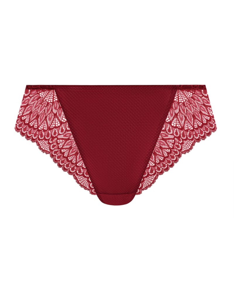 Plus Size Lace High-Waist Tiernie Thong