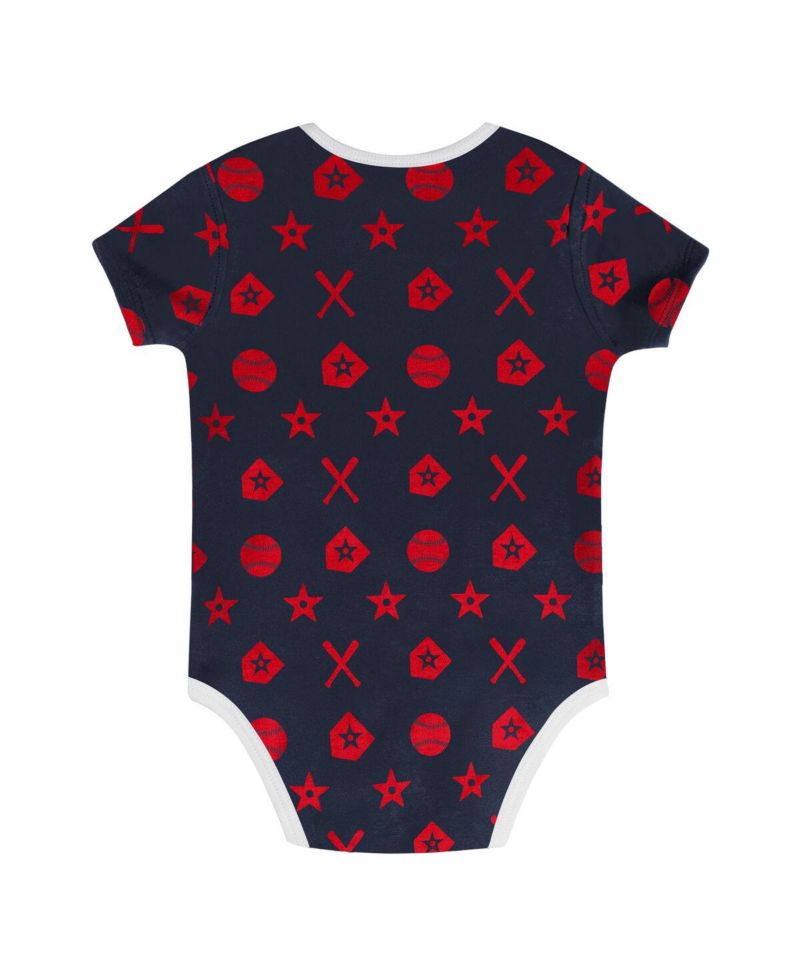 Big Boys and Girls Navy Atlanta Braves On Deck 2-Piece Diaper Cover Set