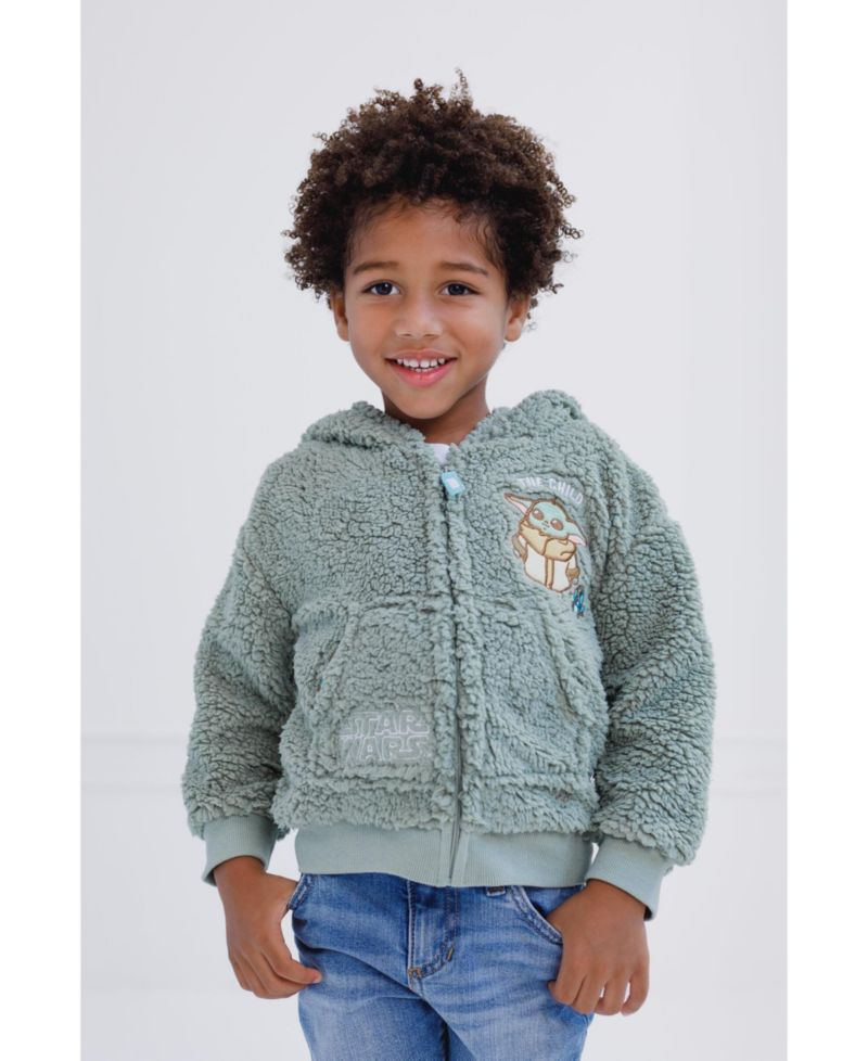 Baby Boys Boy's/Girl's (0-18 Months) Star Wars Grogu Cozy Sherpa Cosplay Hoodie