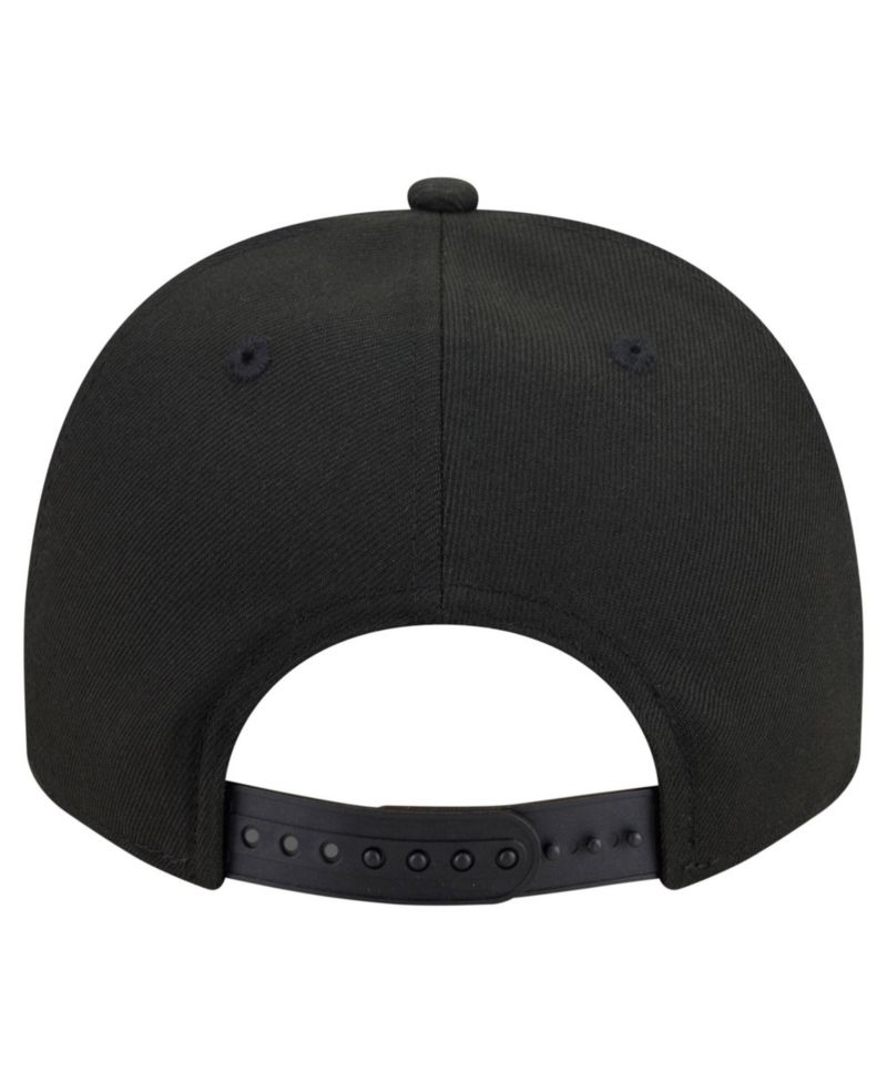 Men's Black Chicago Cubs Motion A-Frame 9FIFTY Snapback Hat