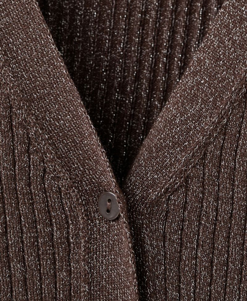 Women's Ribbed Knitted Cardigan