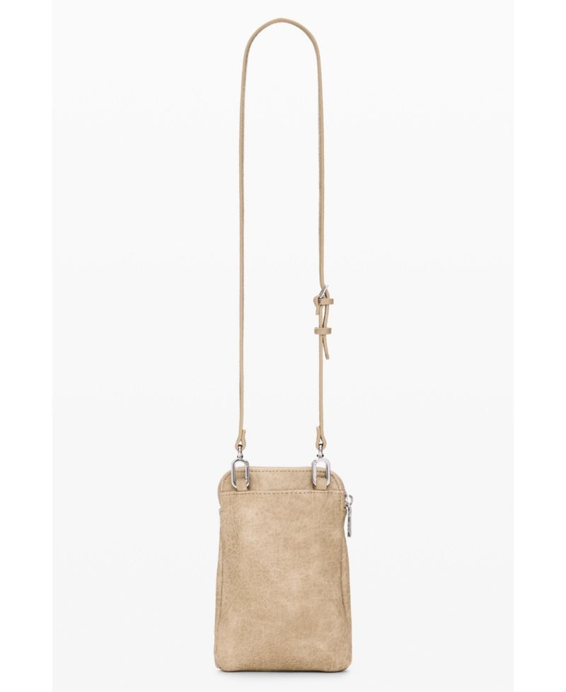 Women's Beige mobile phone holder