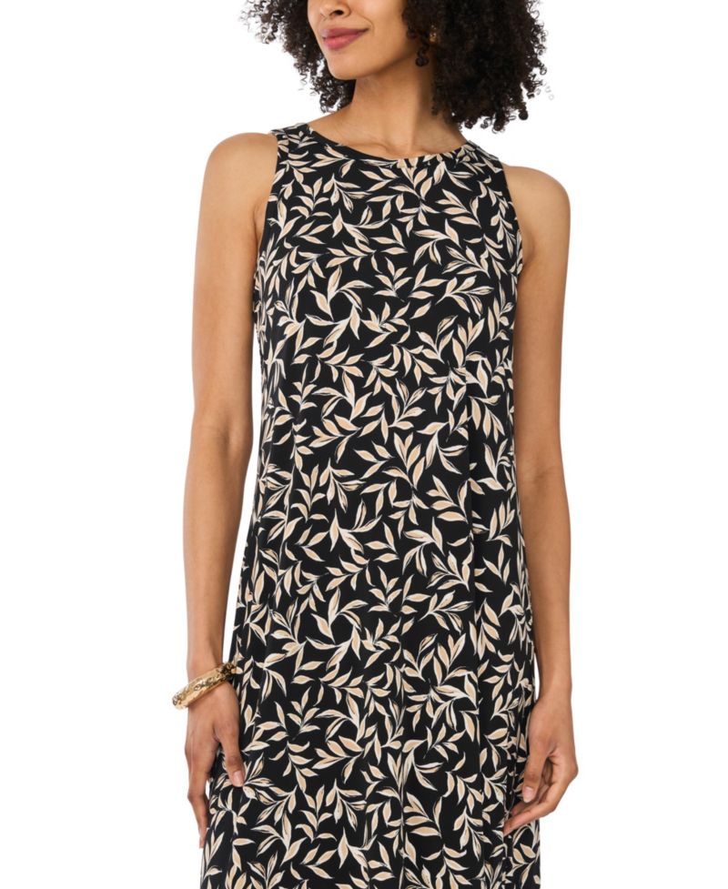 Women's Crewneck Sleeveless Maxi Dress