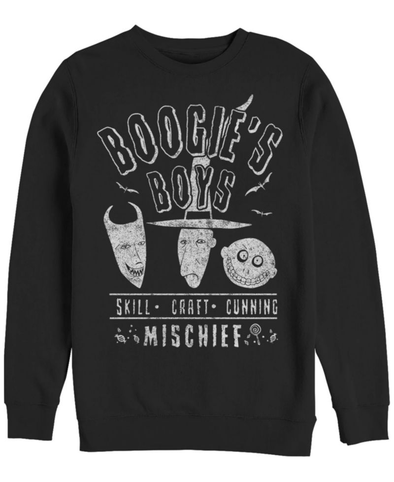Men's Nightmare Before Christmas Boogies Boys Crew Fleece Pullover
