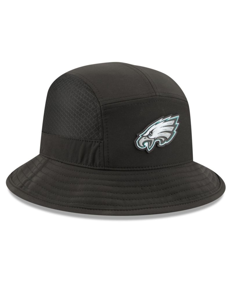 Men's Black Philadelphia Eagles 2026 Sideline Bucket Hat