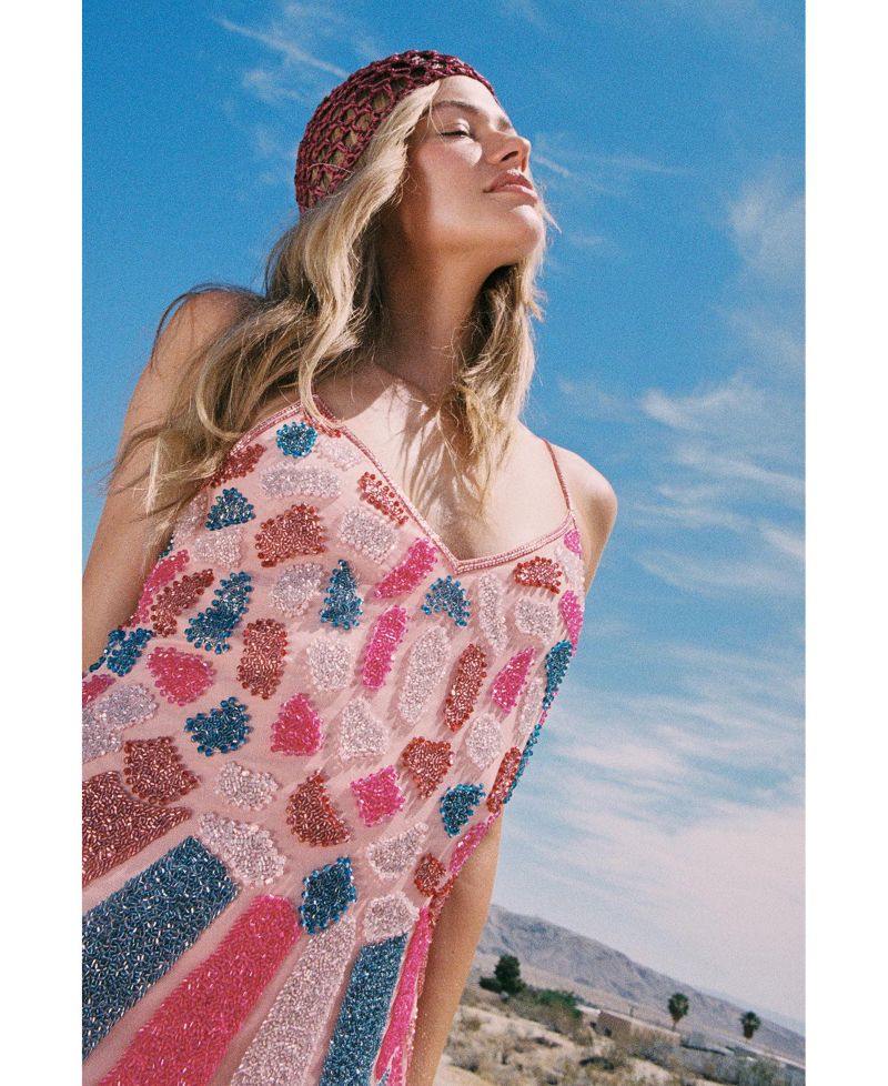 Women's Butterfly Embellished Mini Dress