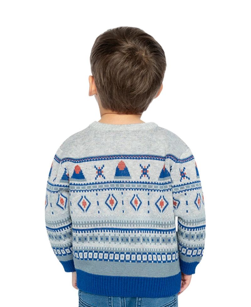 Little Boys (6-8) Jacquard Knit Sweater