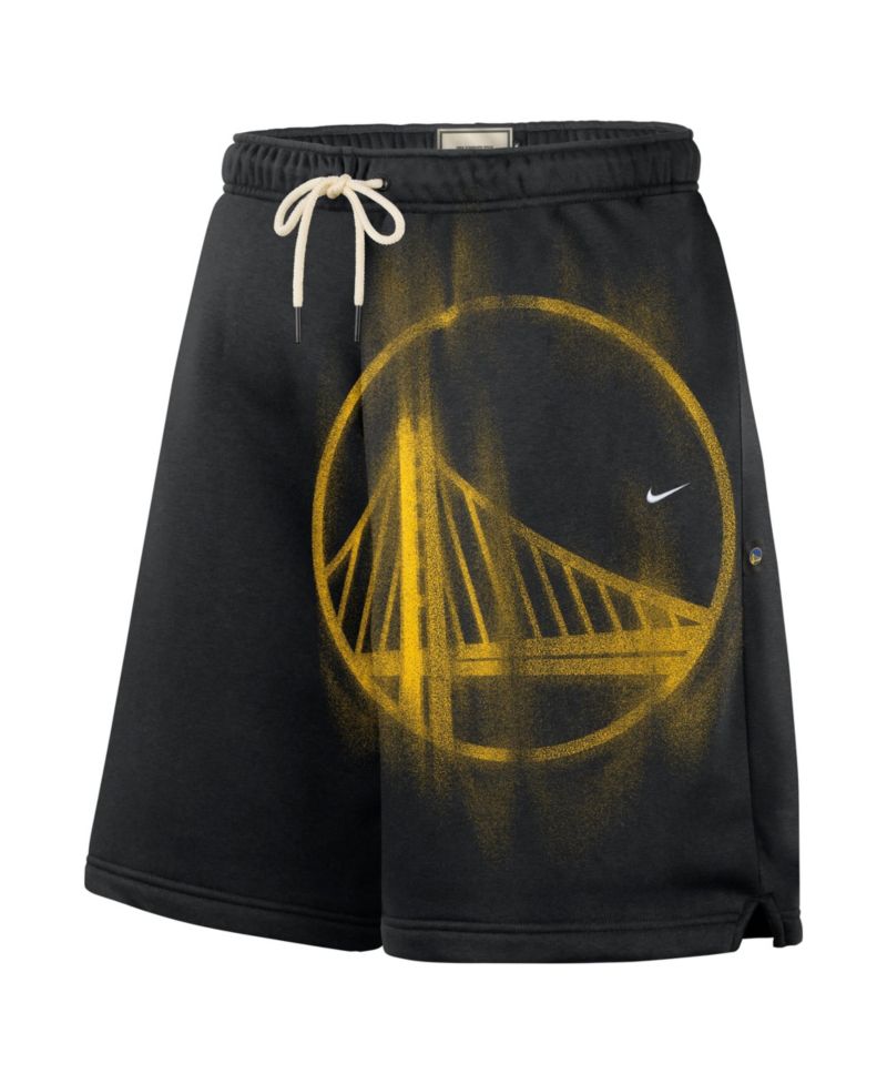 Men's Black Golden State Warriors 2026 Standard Issue Practice Icon Fleece Shorts