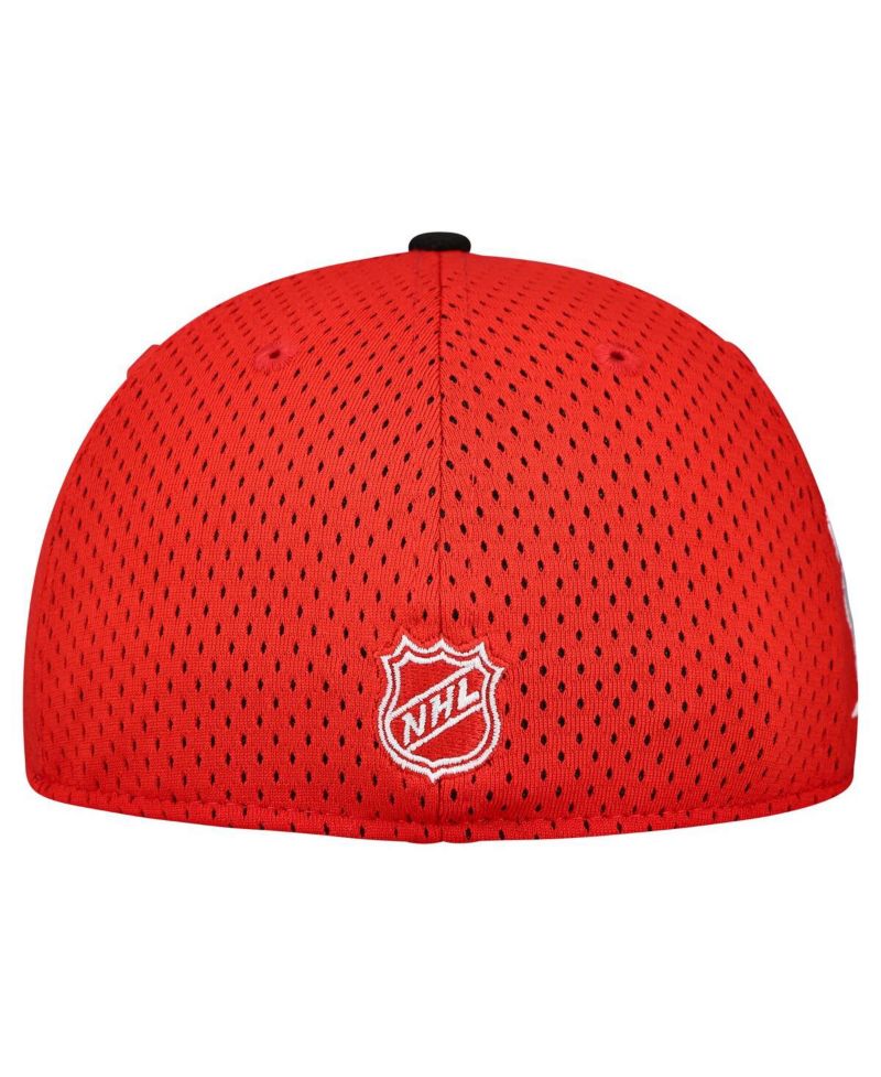 Men's Red/Black Detroit Red Wings Mesh Crown Two-Tone 59FIFTY Fitted Hat