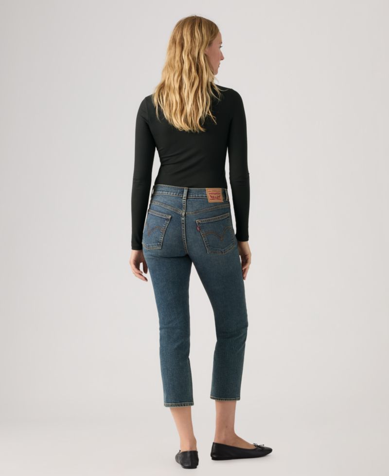 Women's Wedgie Flap Pocket High-Rise Cropped Jeans