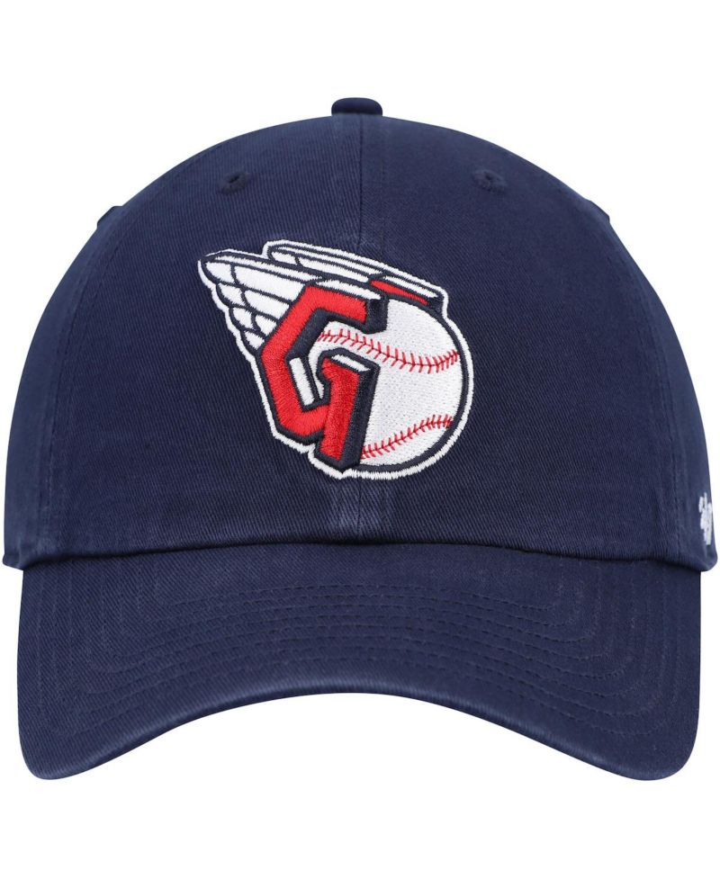 Men's Navy Cleveland Guardians Clean Up Adjustable Hat