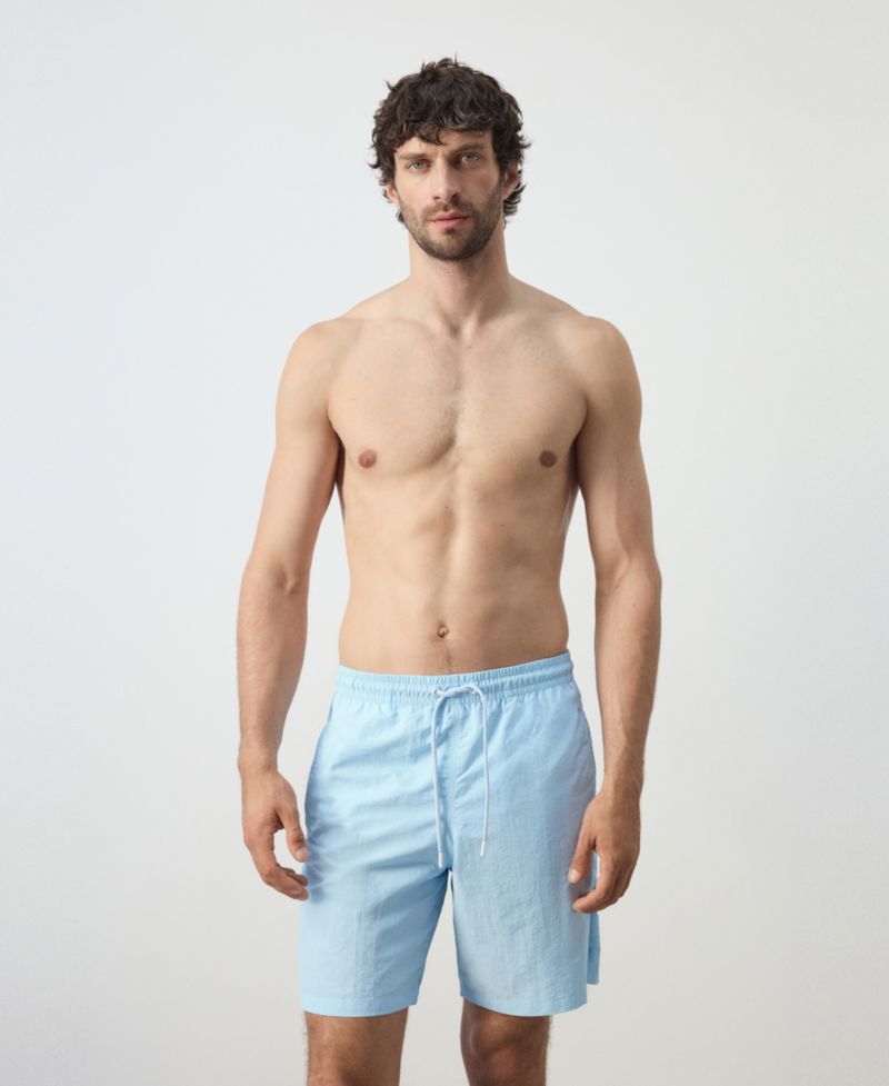Men's Basic Drawstring Swimsuit
