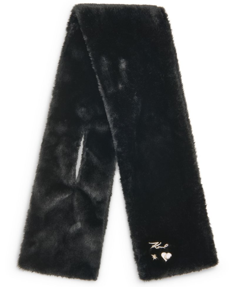 Faux-Fur Pull-Through Scarf