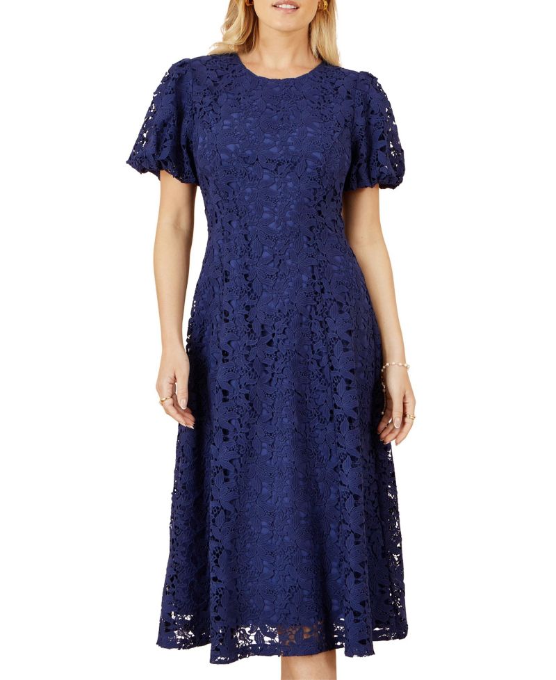 Women's Lace Midi Skater Dress