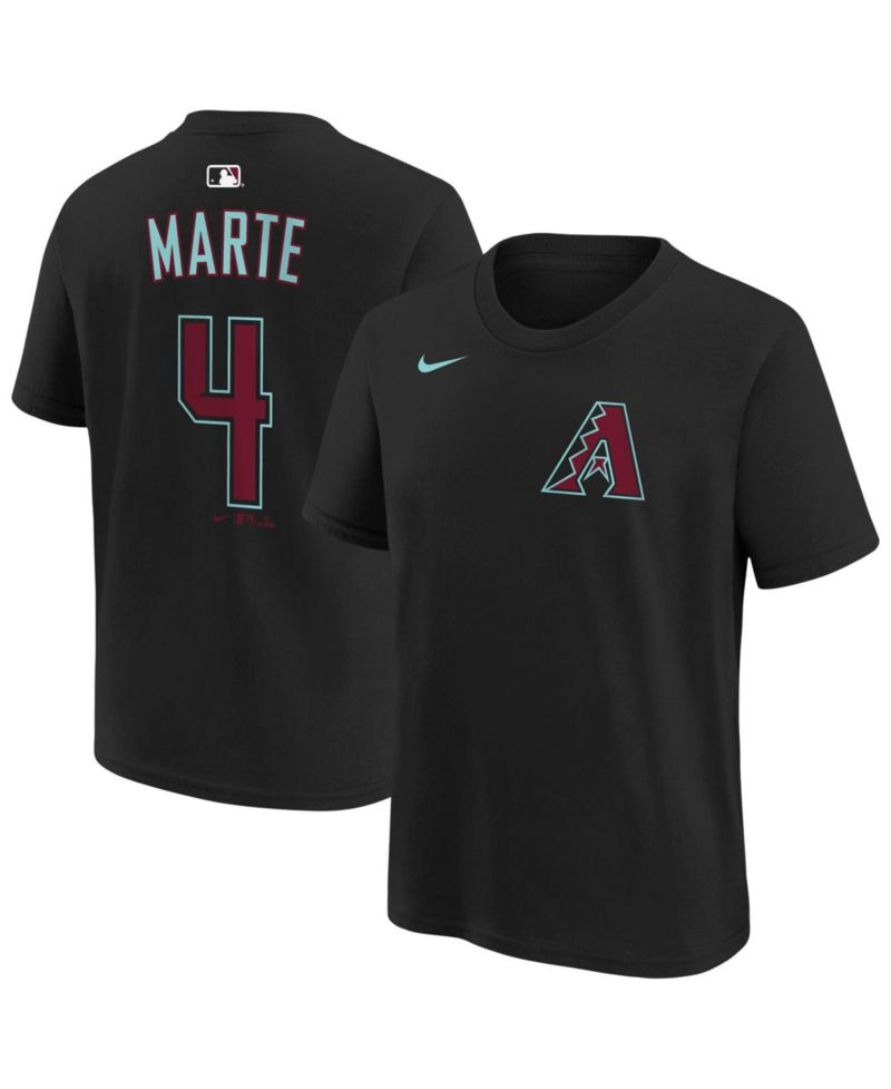 Big Boys and Girls Ketel Marte Black Arizona Diamondbacks Name & Number T-Shirt