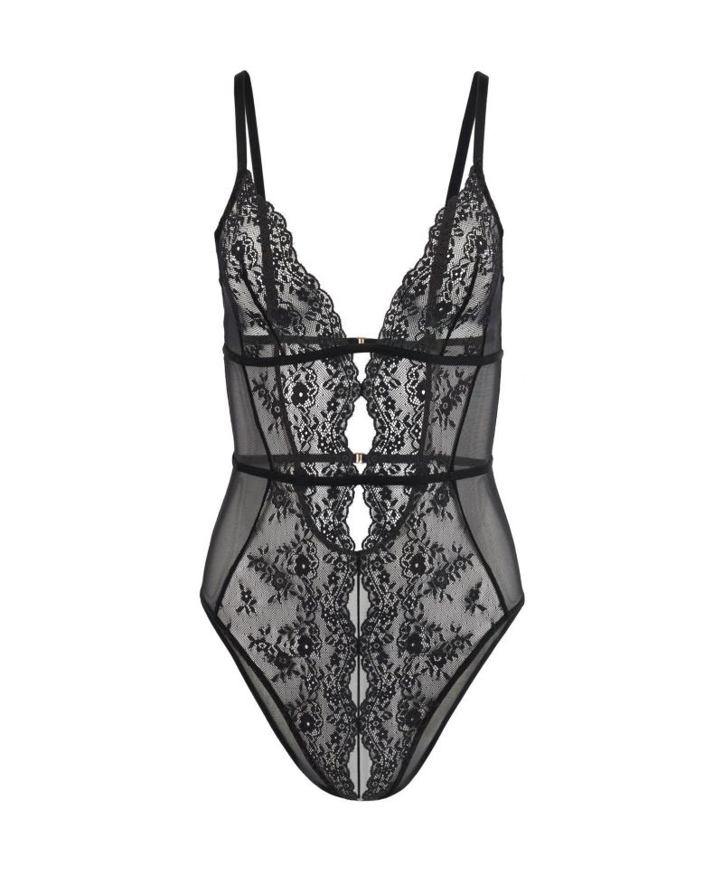Women's Rosie Crotchless Bodysuit Lingerie