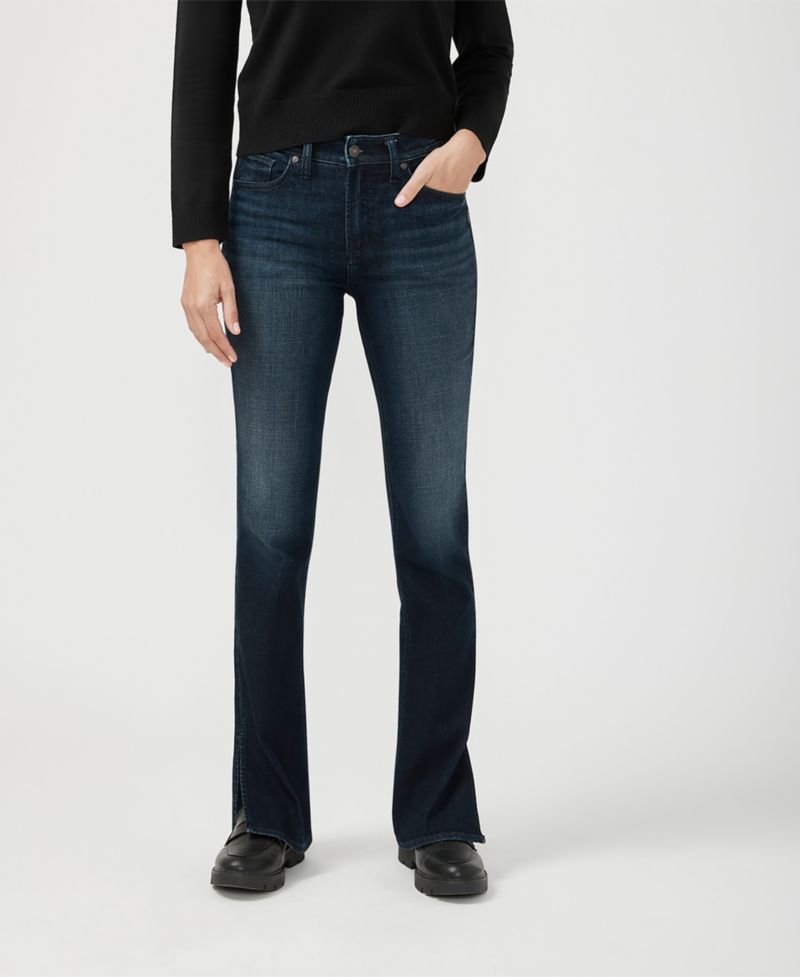 Women's Avery High Rise Curvy Fit Slim Bootcut Jeans